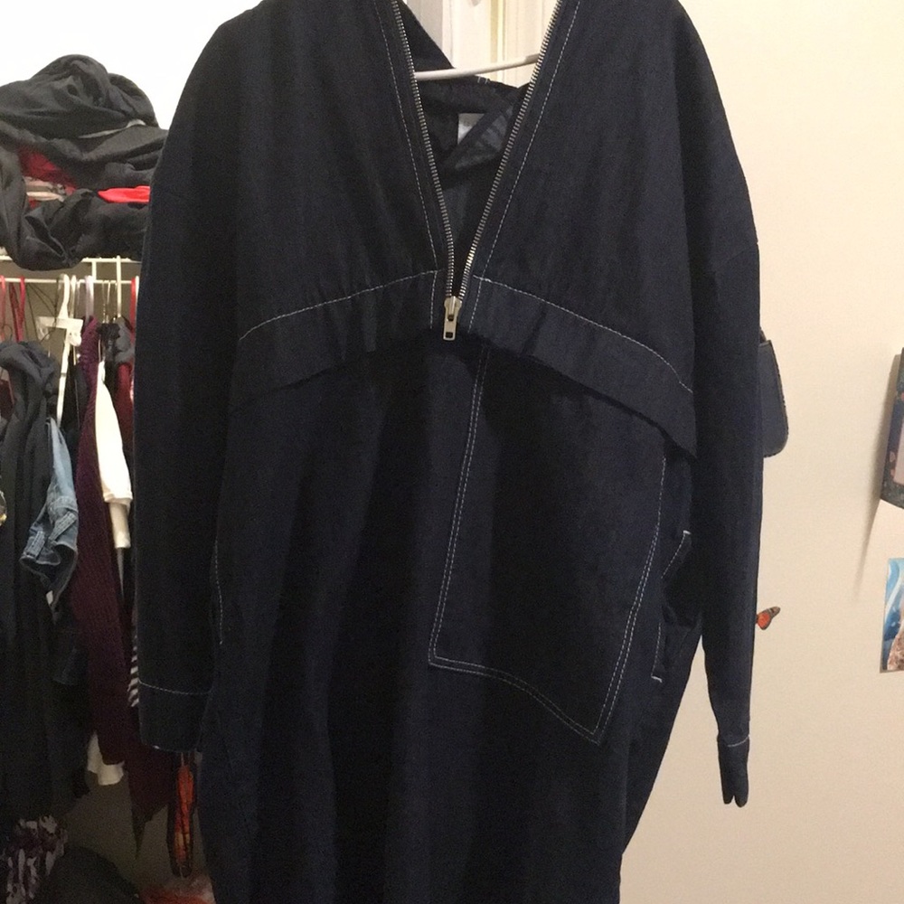 A brand new hooded Jean dress size 6